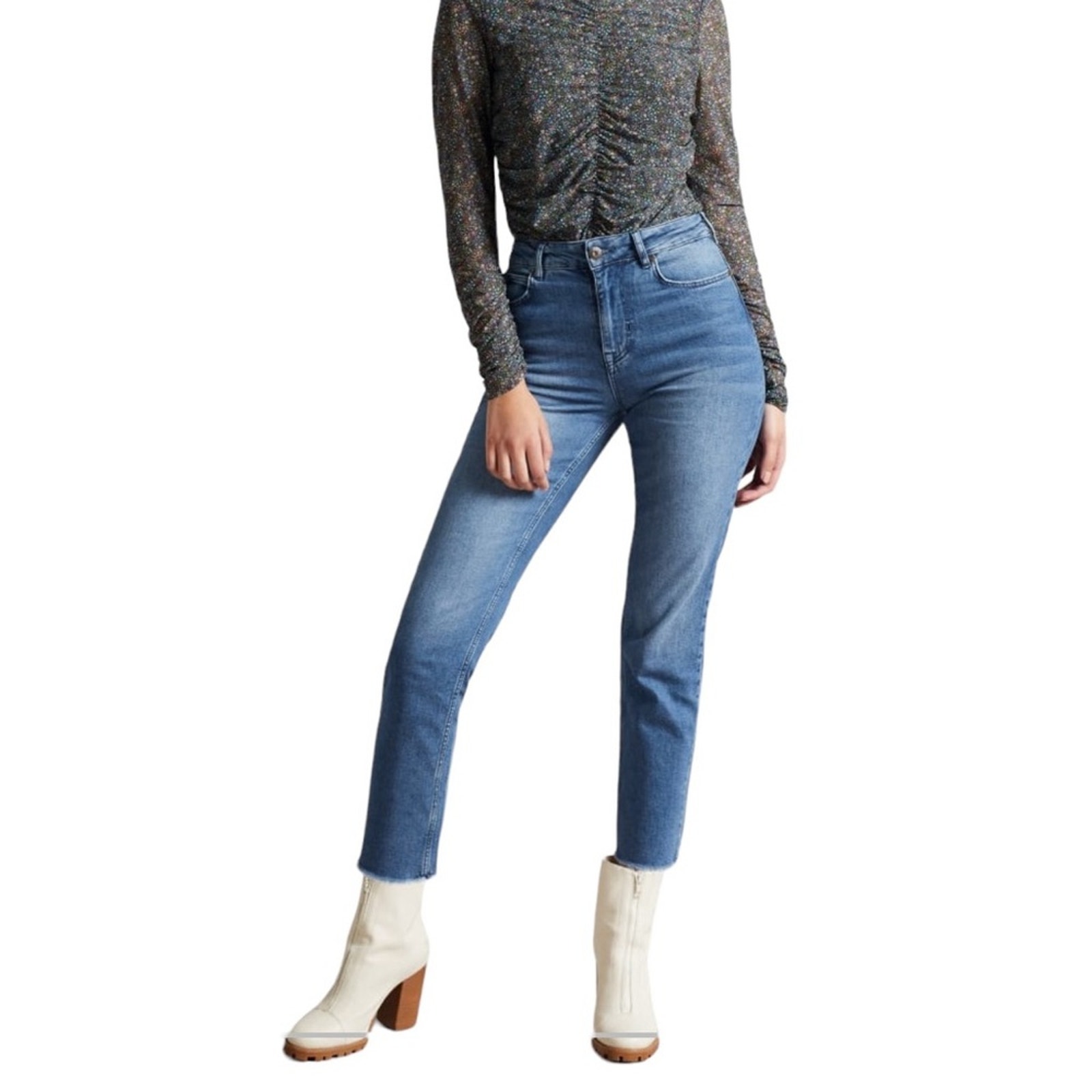 Ted Baker London Morgani High Waist Straight Leg Jeans Women’s